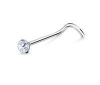 Round Stone Nose Curved Stud NSKB-764